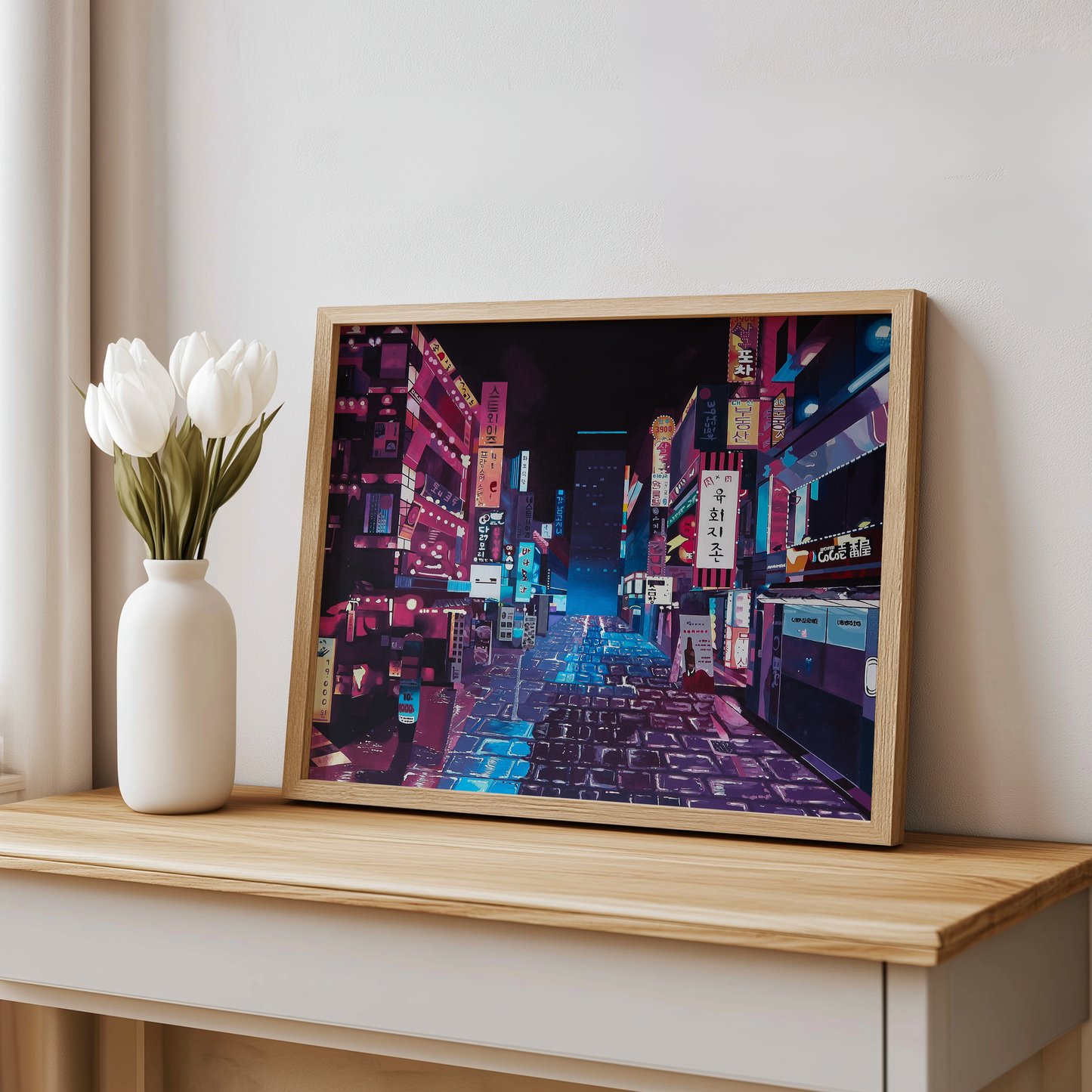 Korea City Lights Print