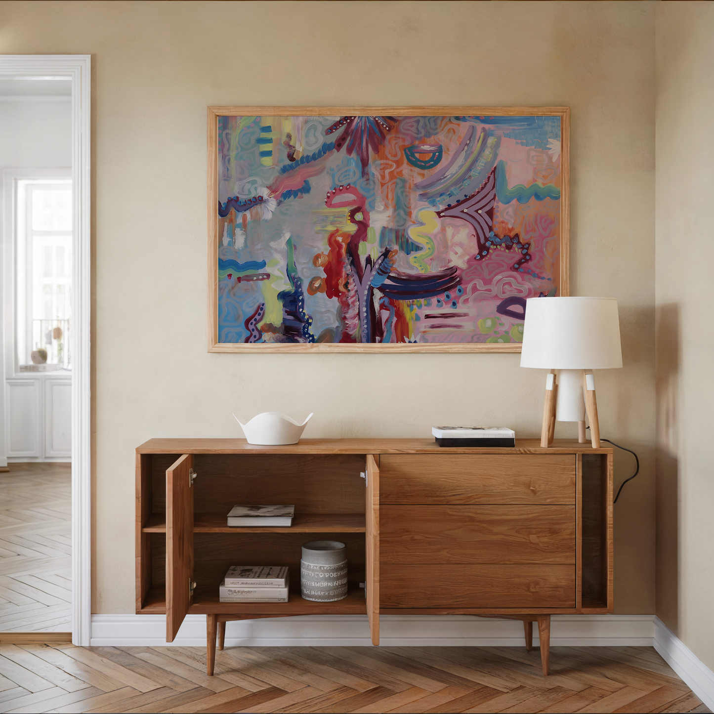 Ocean Bloom Abstract Print