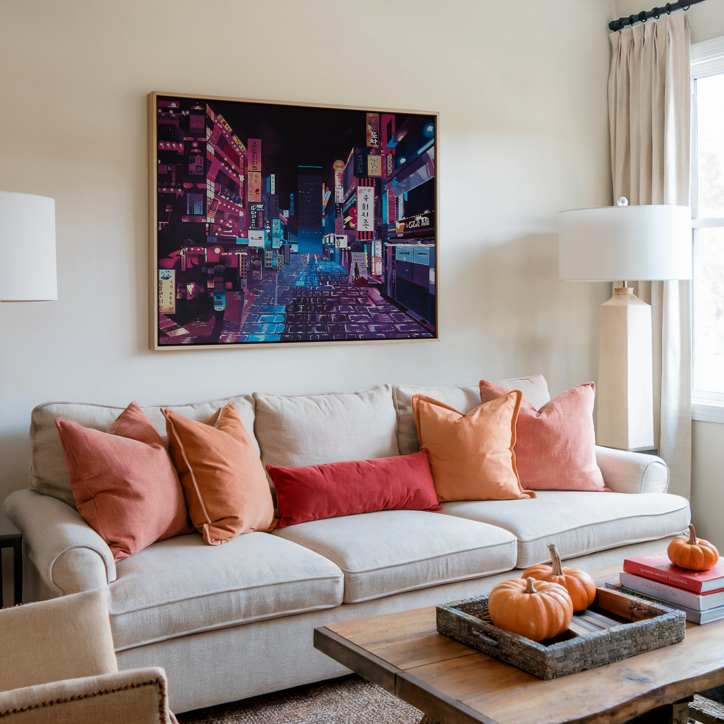 Korea City Lights Print