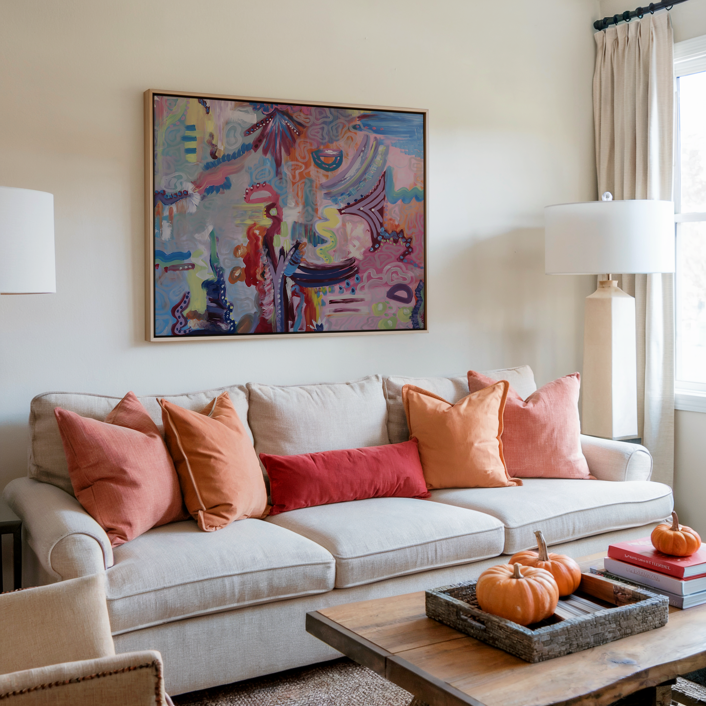 Ocean Bloom Abstract Print